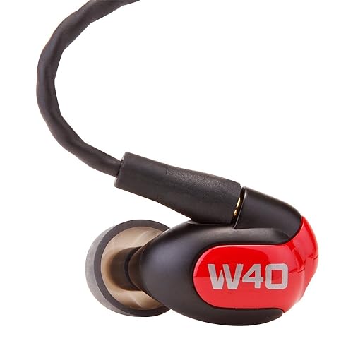 Westone W40 Four-Driver True-Fit Earphones with MMCX Audio Cable and 3 Button MFi Cable with Microphone
